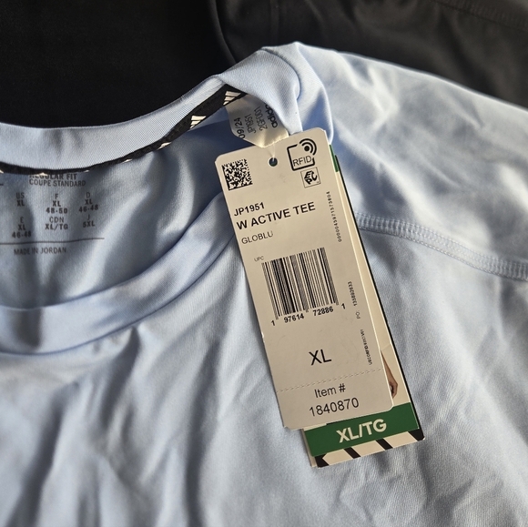 Adidas Women’s Active Tee Bundle — Light Blue + Black (XL) - Picture 9 of 11